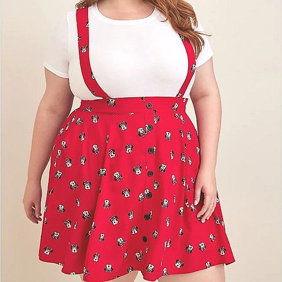 ❤️NWT VINTAGE TORRID SKIRT MINNIE MOUSE MINI SKIRTALL DISNEY CHALLIS - PLUS SIZE - Picture 8 of 11